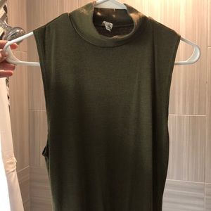 FREE PEOPLE Olive Green Bodysuit Size M